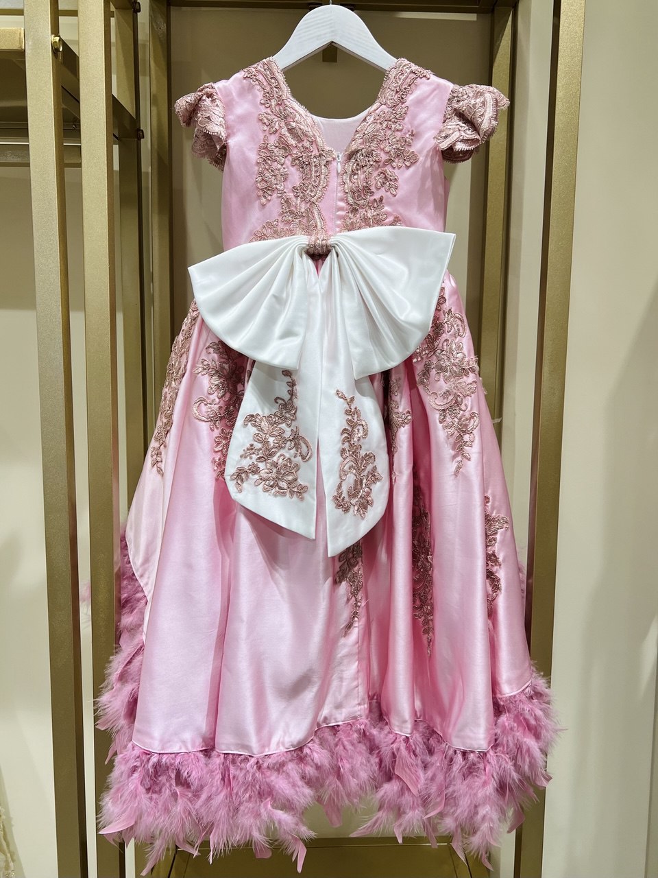 Blush Featherscape Dress