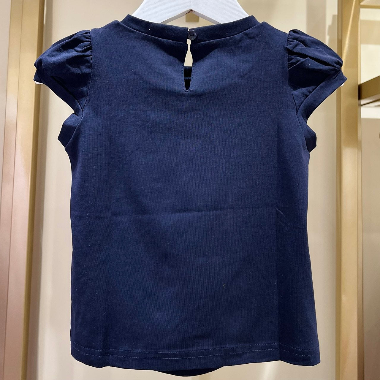Kid's Blue T-Shirt with Flower on Chest