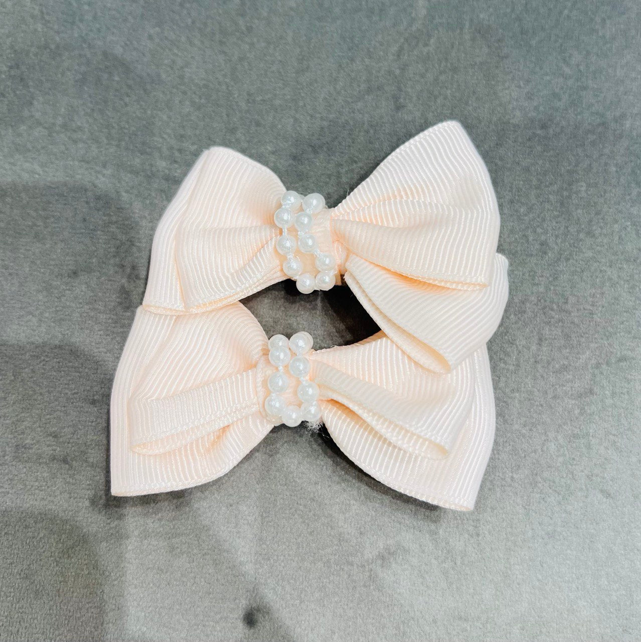 Pearl Ring Ribbon Hair Clip