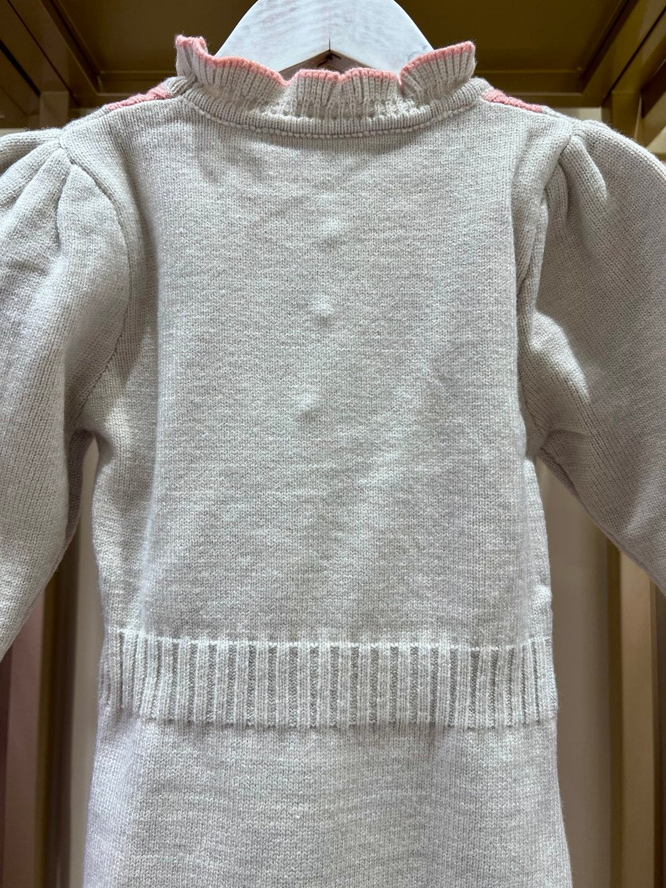 Ruffle Knit Sweater Dress