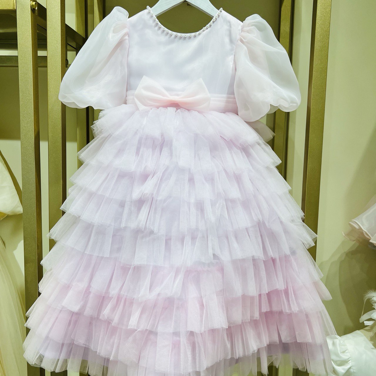 Pure White Ruffle Princess Dress