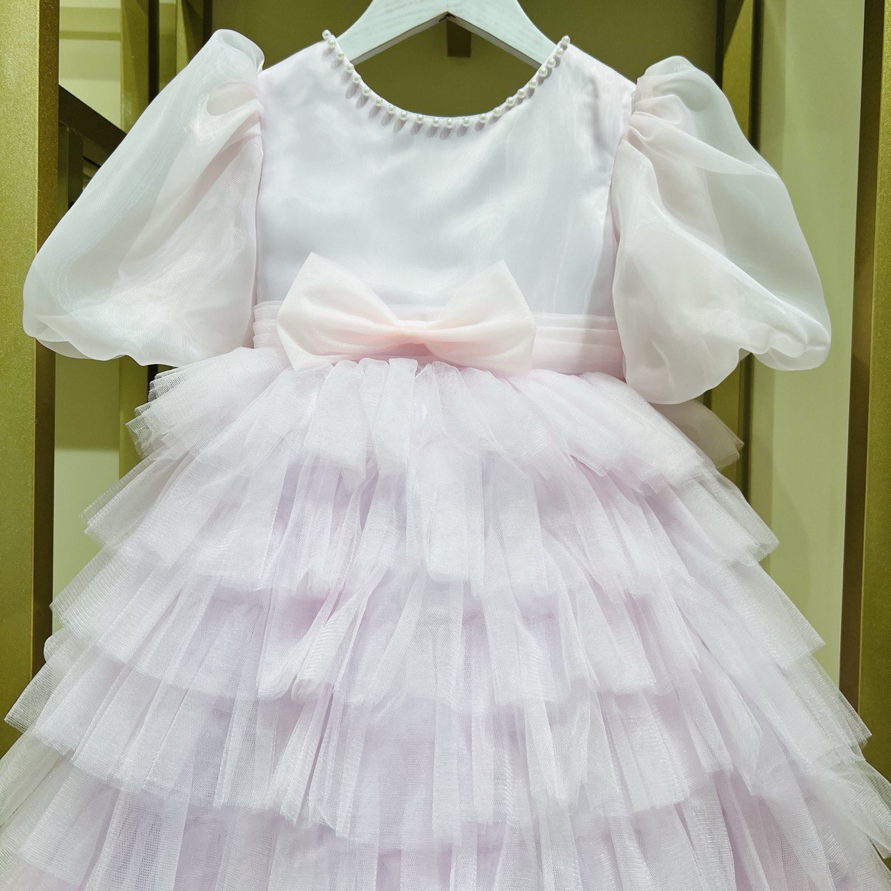 Pure White Ruffle Princess Dress