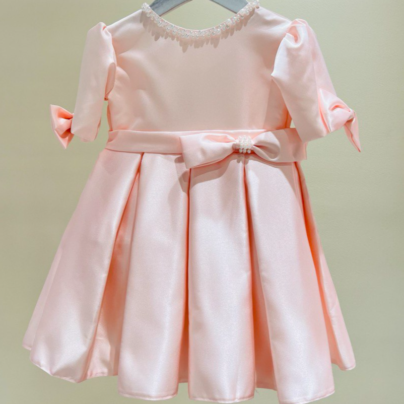 Blush Pink Satin Dress
