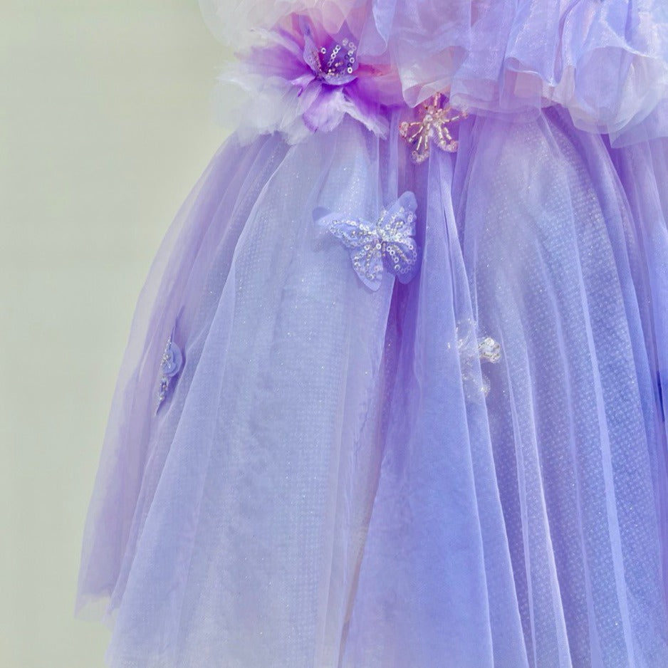 Lilac Dream Dress with shining butterflies