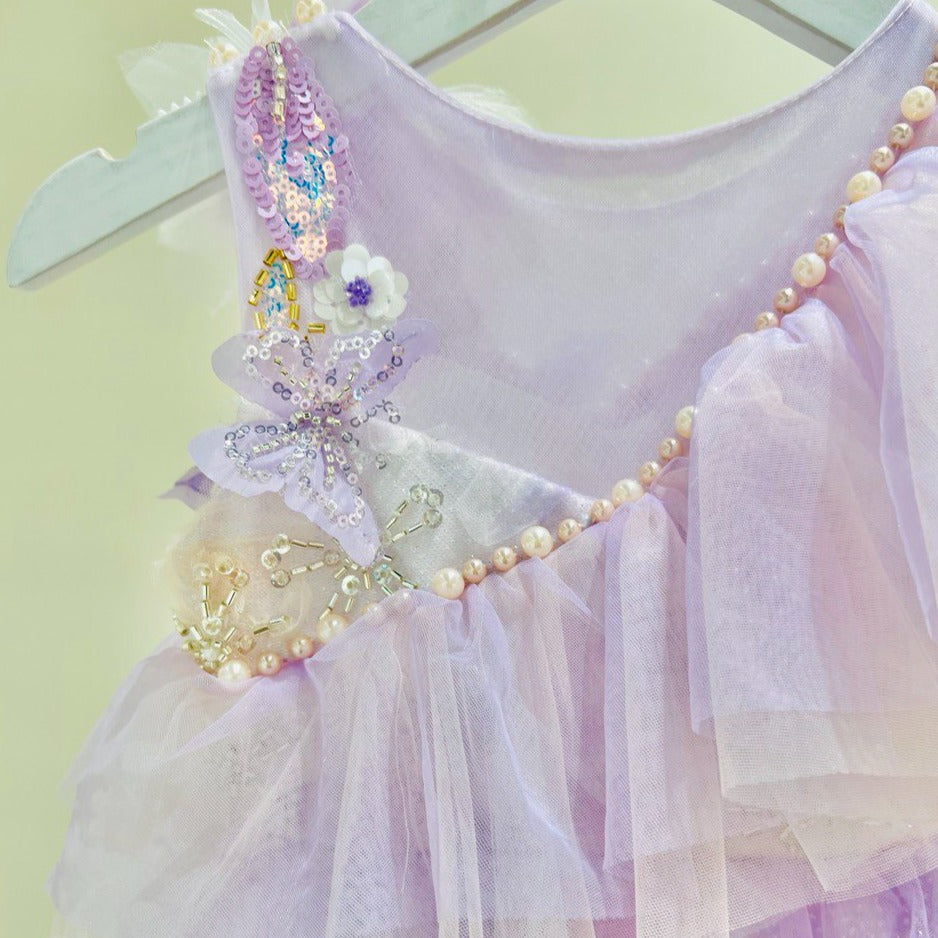 Lilac Dream Dress with shining butterflies
