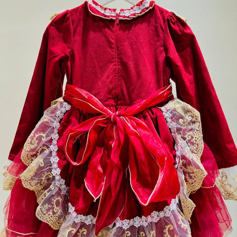 Royal Ruby Velvet Dress