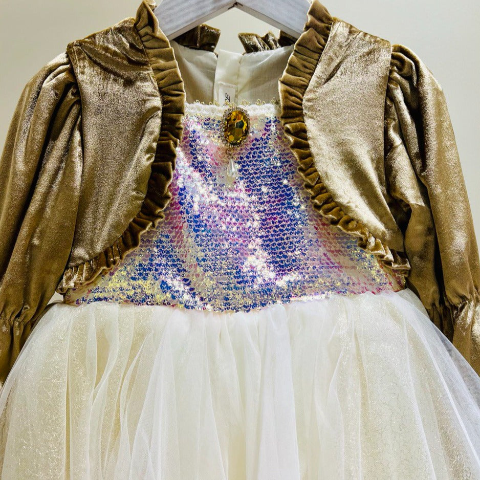 Magical Rose Pink Velvet Princess Dress