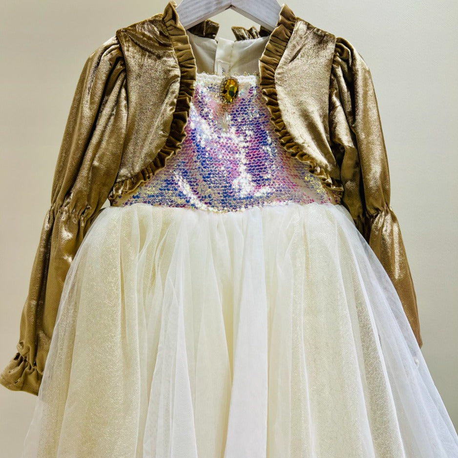 Magical Rose Pink Velvet Princess Dress