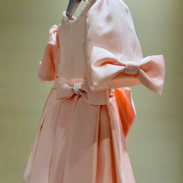 Blush Pink Satin Dress