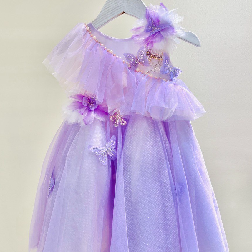Lilac Dream Dress with shining butterflies