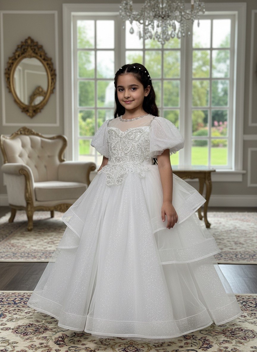 The Enchanted Butterfly Tiered Princess Gown