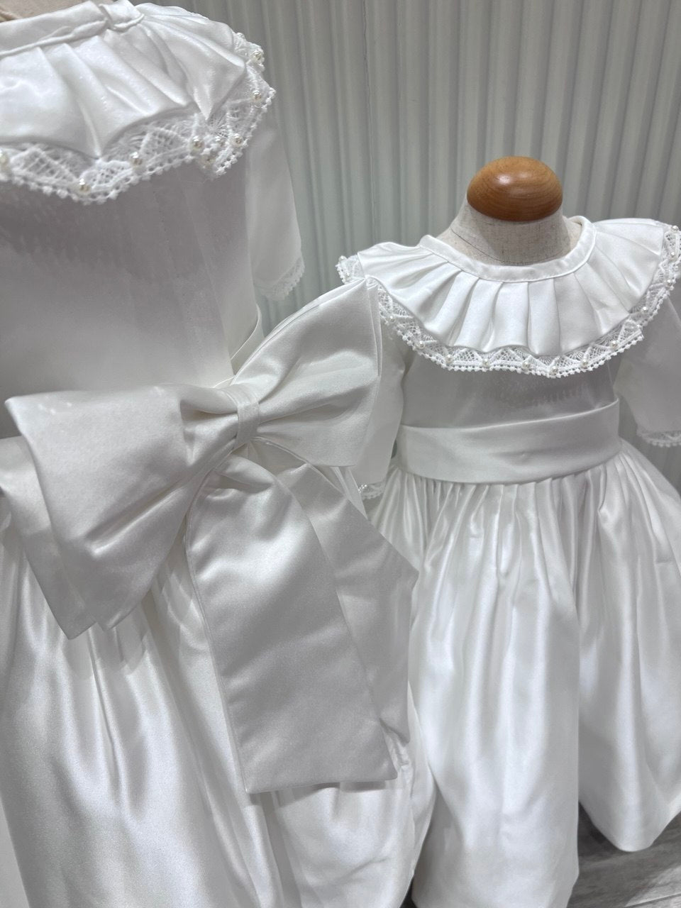 Pearl & Lace Heirloom Satin Dress