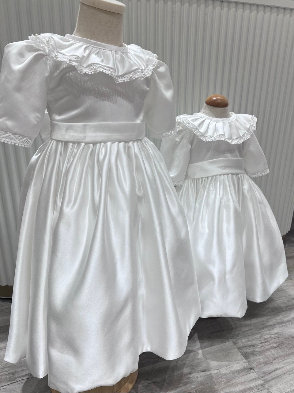Pearl & Lace Heirloom Satin Dress