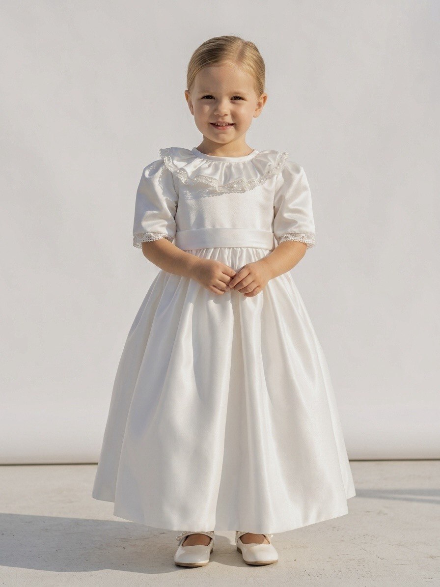 Pearl & Lace Heirloom Satin Dress