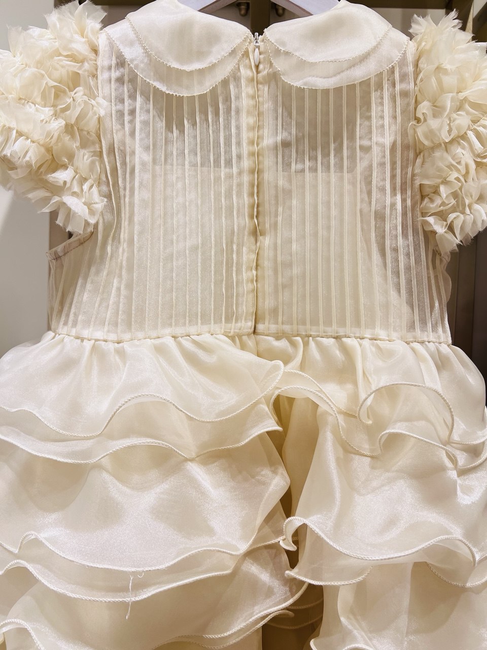 Enchanted Rose Tiered Organza Party Dress