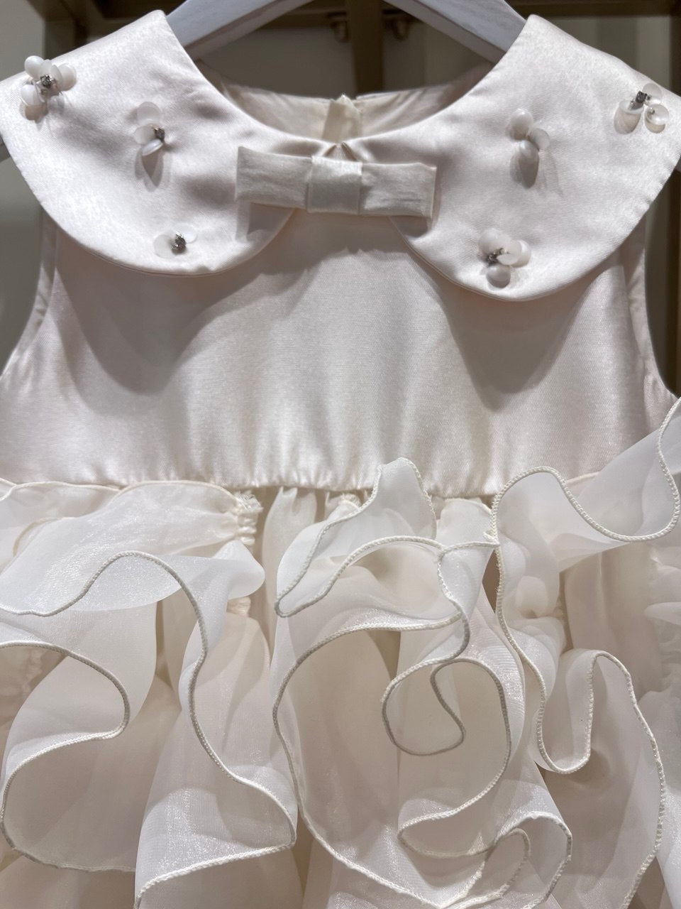 Seraphina Pearl and Petal Ruffle Dress