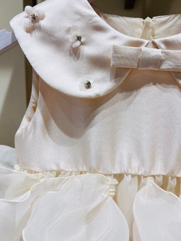 Seraphina Pearl and Petal Ruffle Dress
