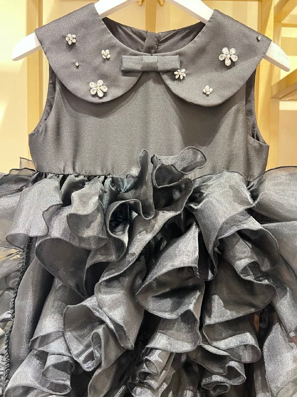 Seraphina Pearl and Petal Ruffle Dress