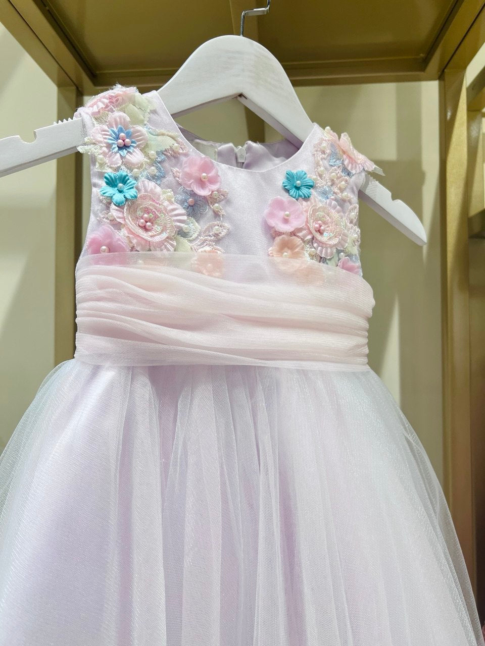 Lavender Gardenia Tulle Party Dress
