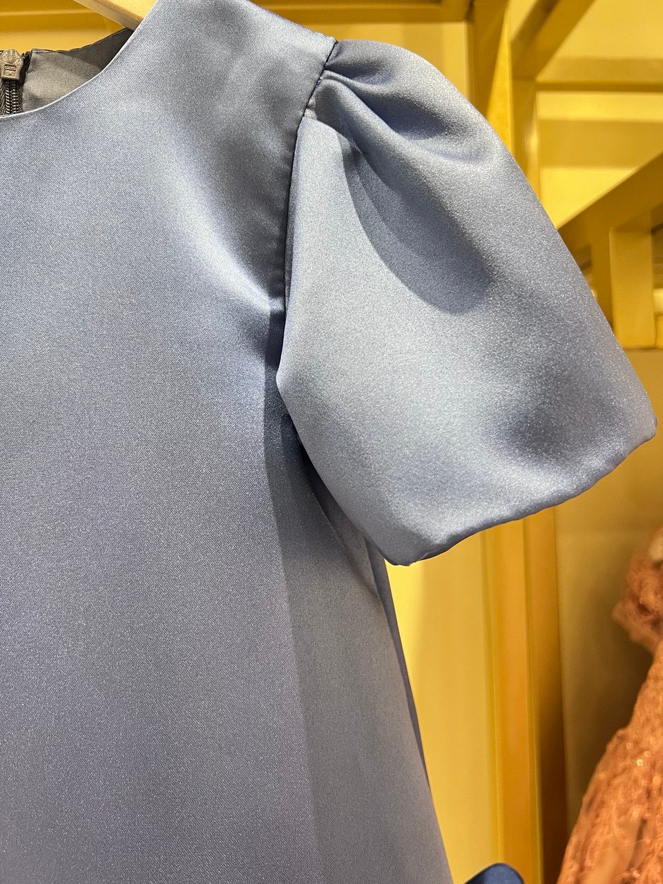 Azure Blue 3D Blossom Shift Dress