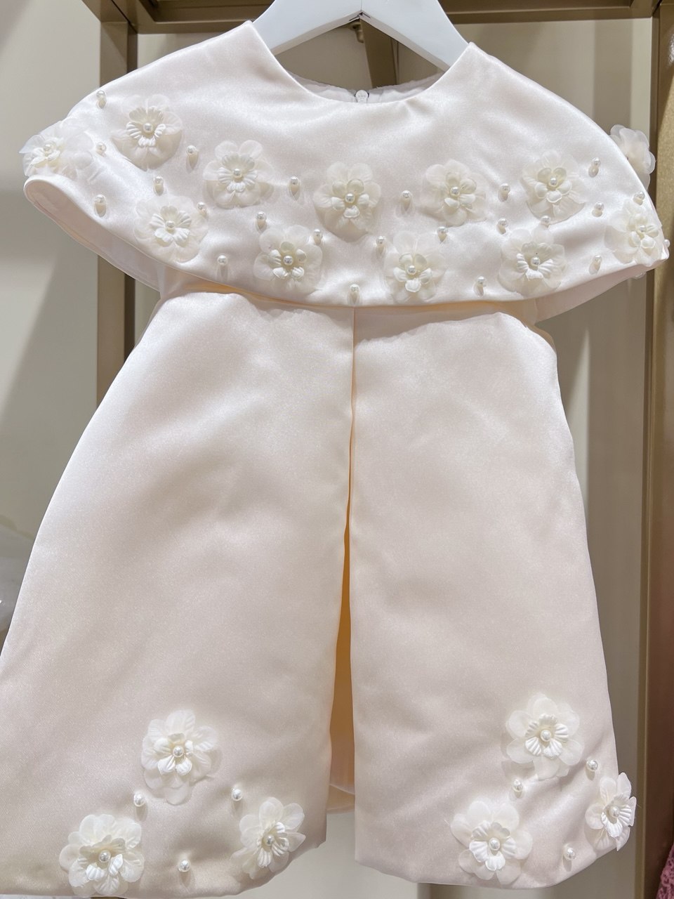 Primrose Pearl Capelet Trapeze Dress