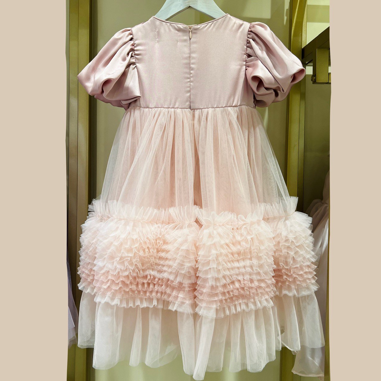 Rosette Ruffle Bloom Dress