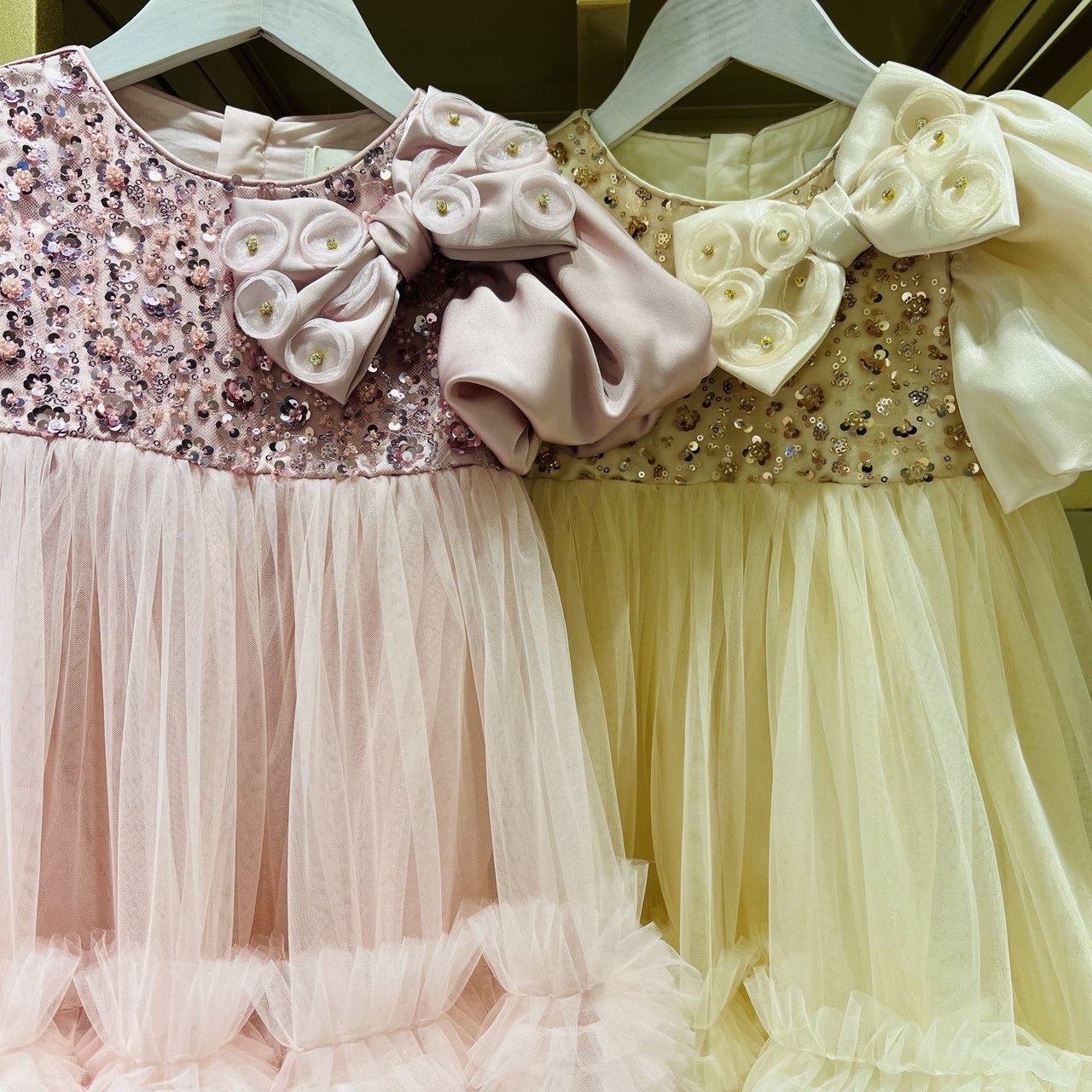 Rosette Ruffle Bloom Dress