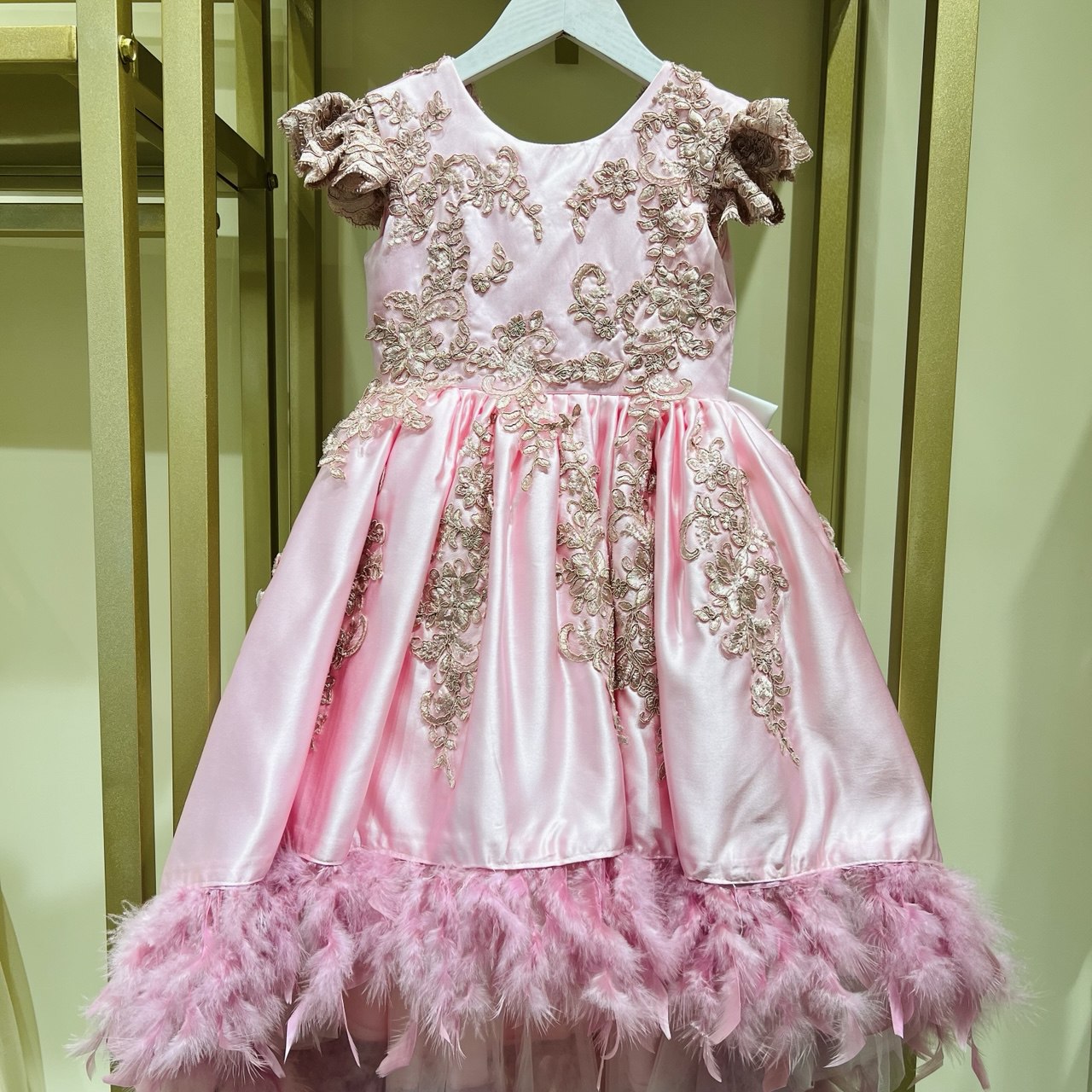 Blush Featherscape Dress