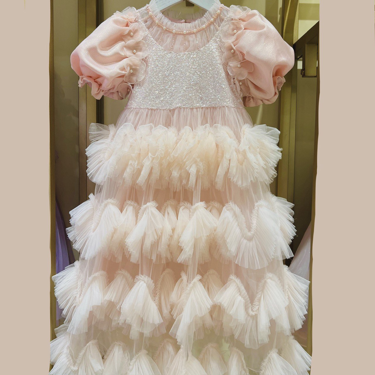 Two Looks, One Magical Dress – Ruffle Tulle Gown