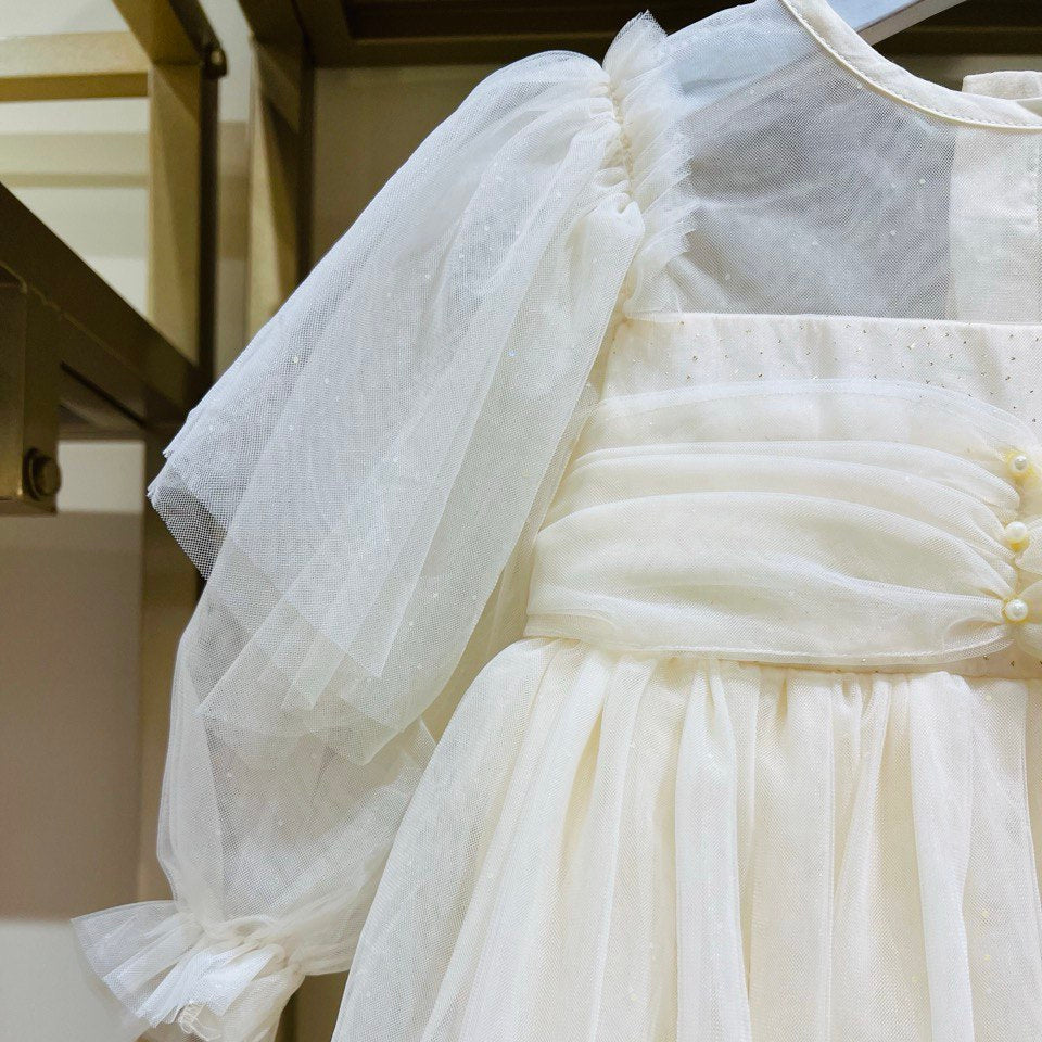 Pearl Whisper Tulle Dress