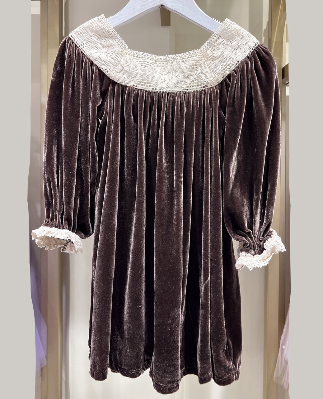 Vintage Velvet Lace Dress