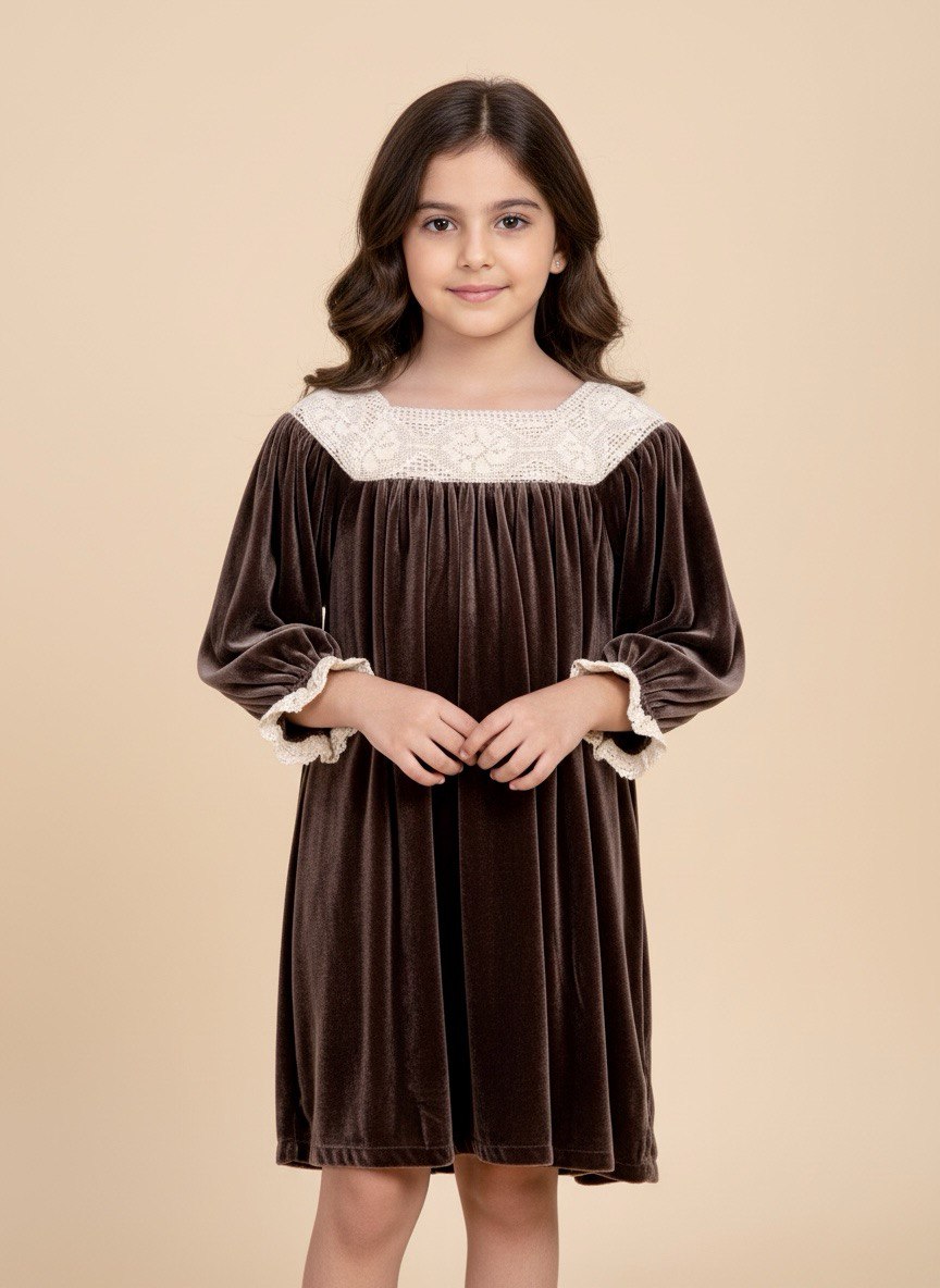 Vintage Velvet Lace Dress