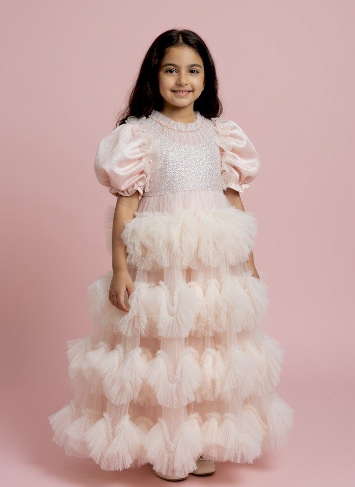 Two Looks, One Magical Dress – Ruffle Tulle Gown