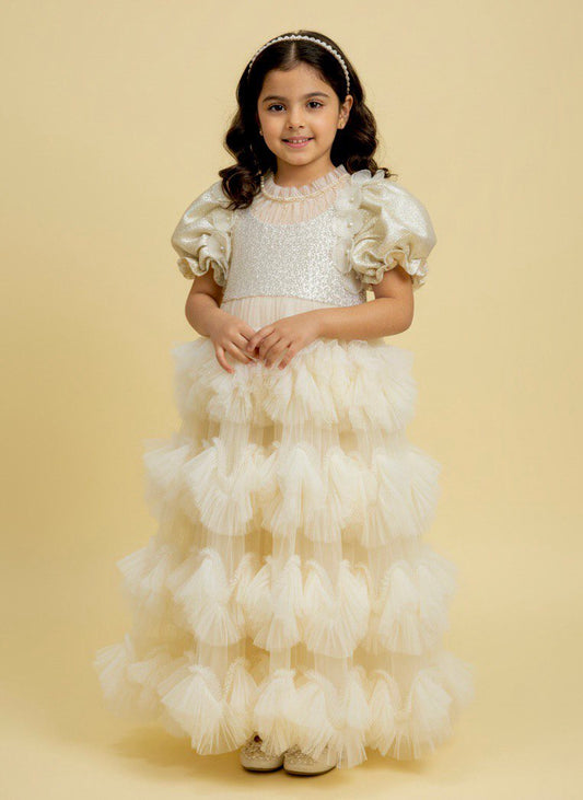 Two Looks, One Magical Dress – Ruffle Tulle Gown