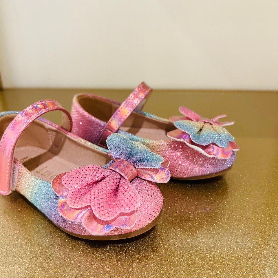 Rainbow Bow Charm Shoes