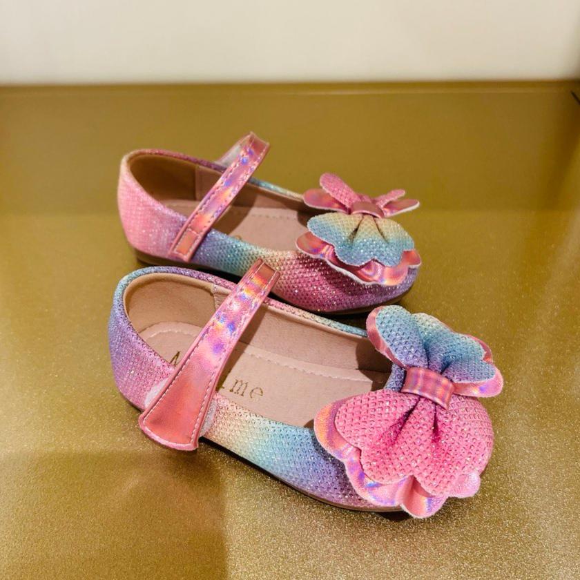 Rainbow Bow Charm Shoes