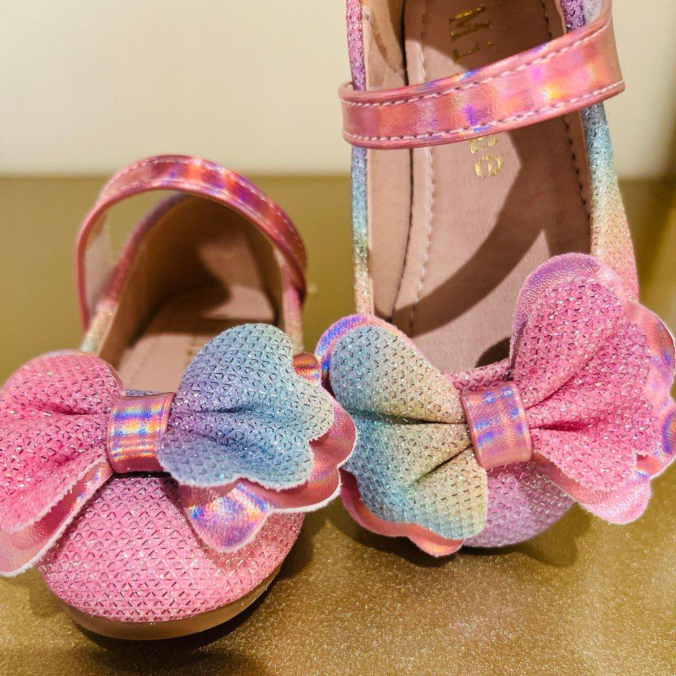 Rainbow Bow Charm Shoes