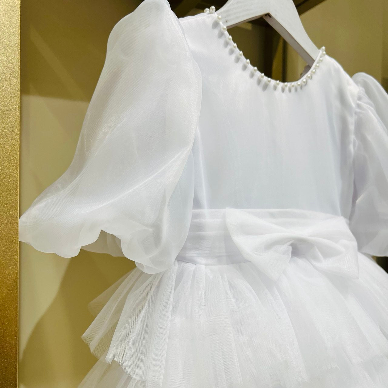 Pure White Ruffle Princess Dress