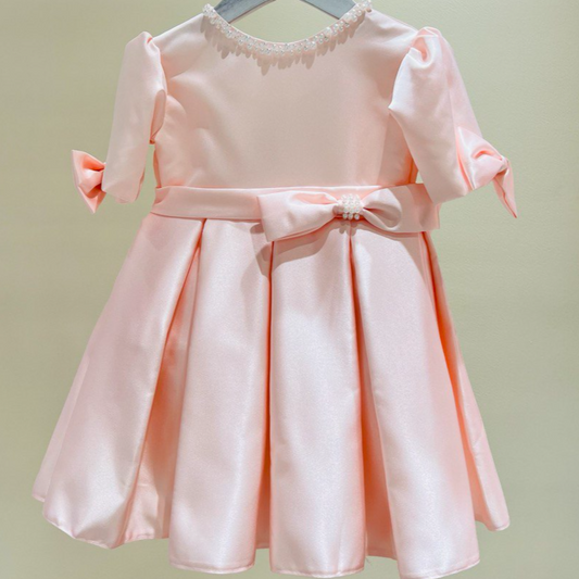 Blush Pink Satin Dress